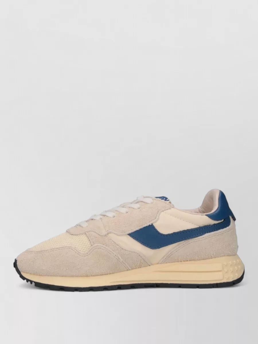 Autry Low Top Sneakers Suede Panels Rubber Sole