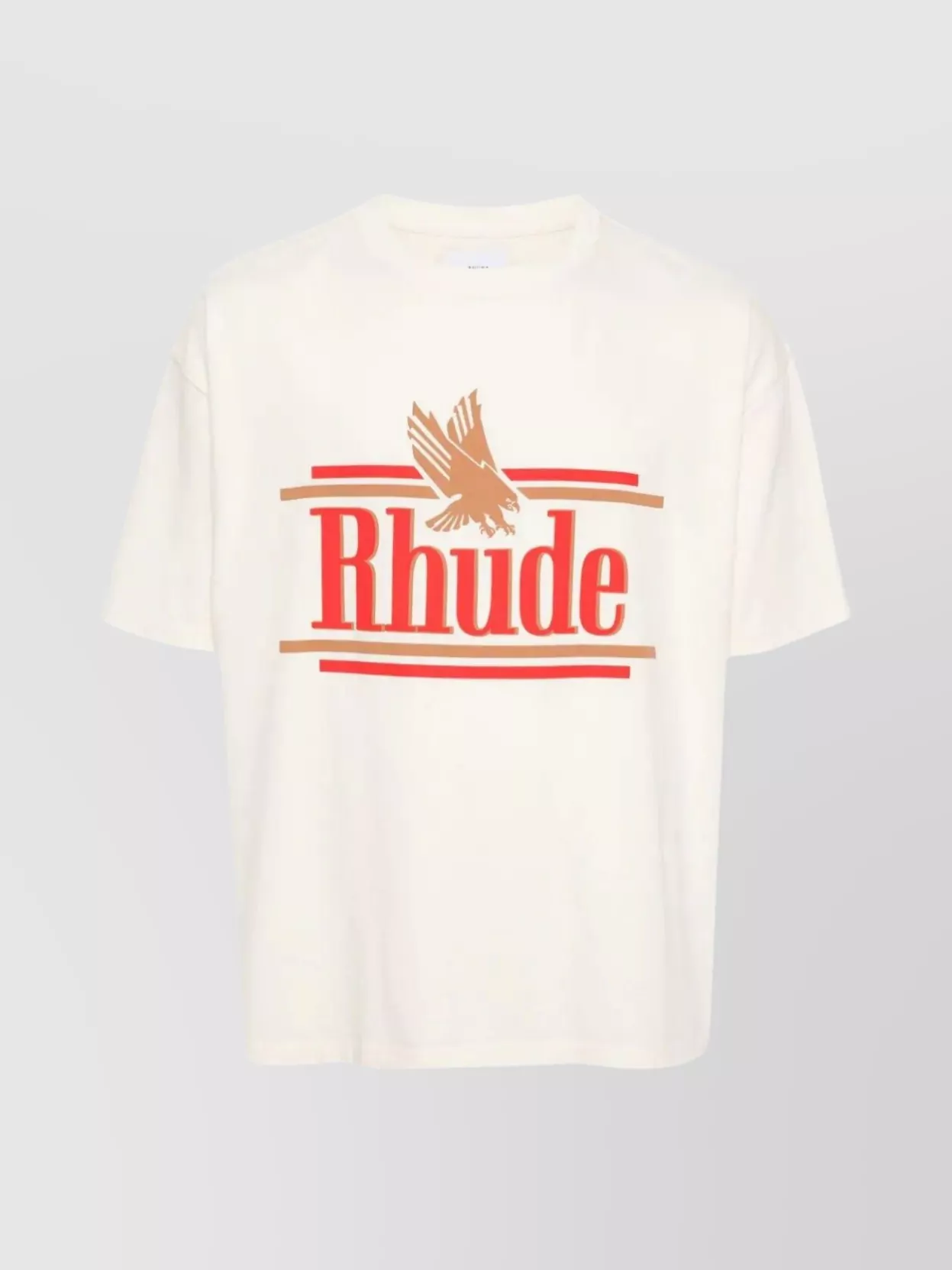 Shop Rhude Rossa Crew Neck T-shirt In White
