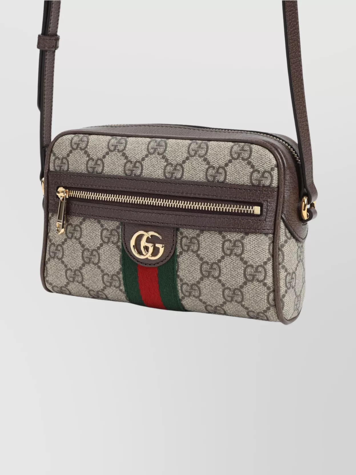 Gucci Ophidia Pouch Gg Supreme Web Stripe