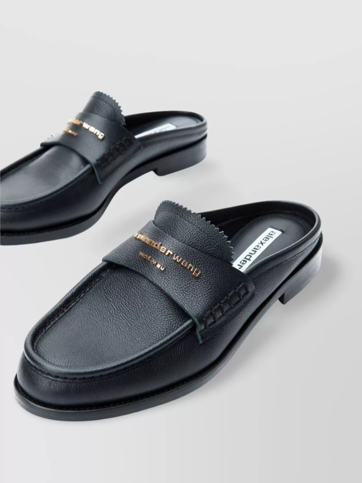 Alexander Wang Loafers With Round Toe And Textured Finish