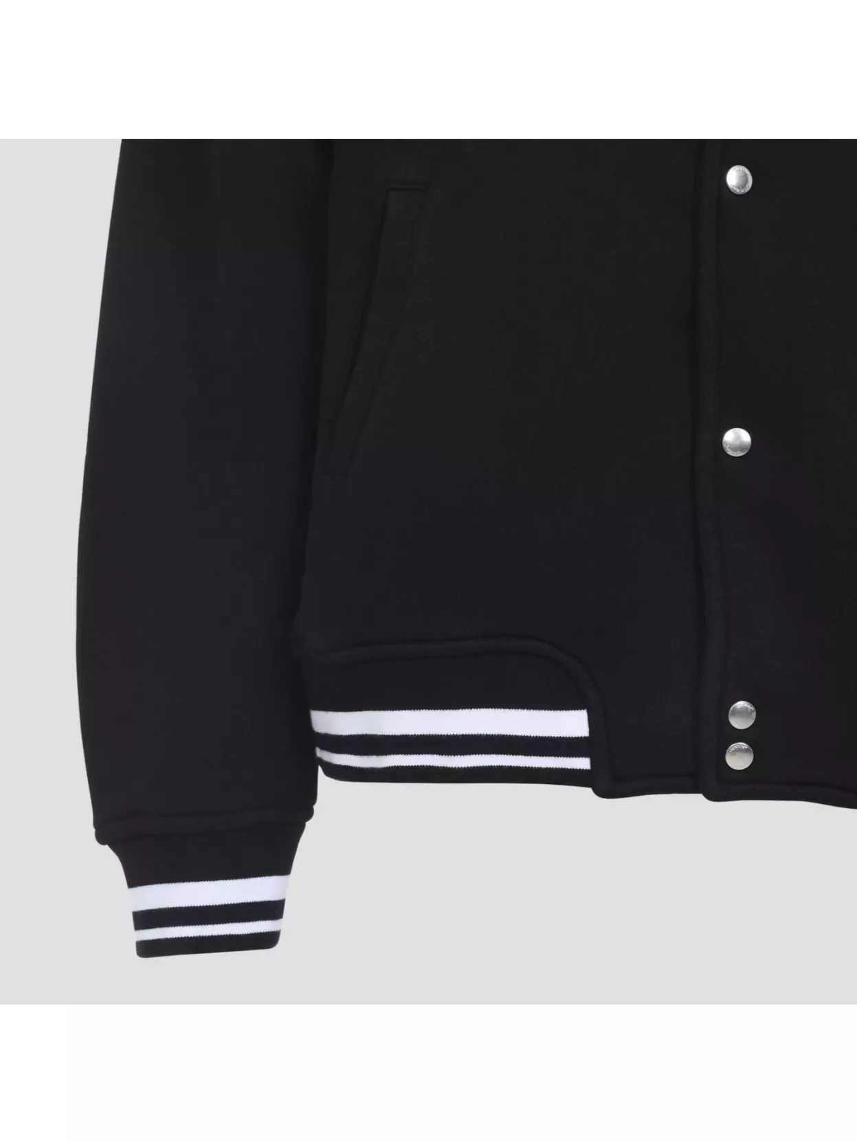 Off-White Varsity Hooded Fleece Jacket Pockets