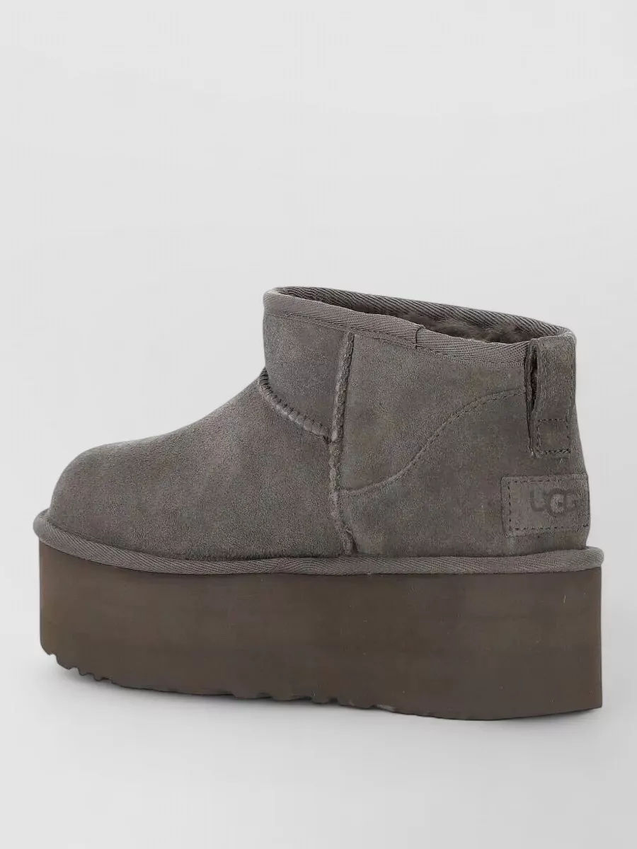 Ugg leather classic ultra mini platform slippers