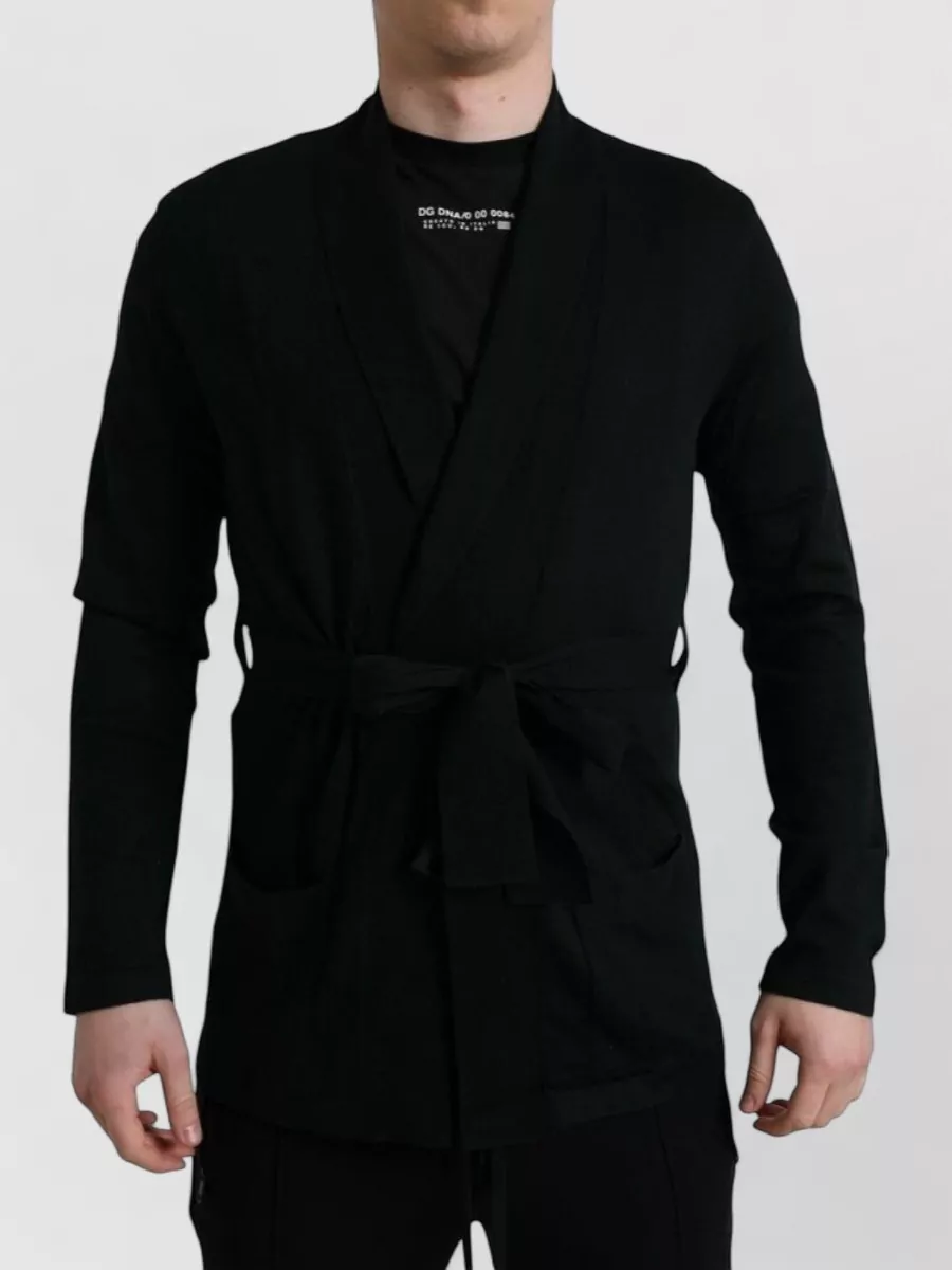 Dolce&Gabbana Cashmere belted wrap robe