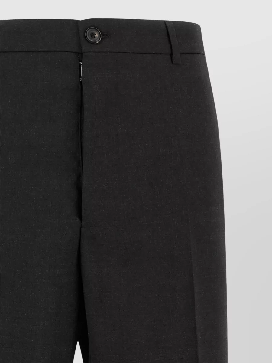 Maison Margiela Wool high-rise straight-leg suit trousers