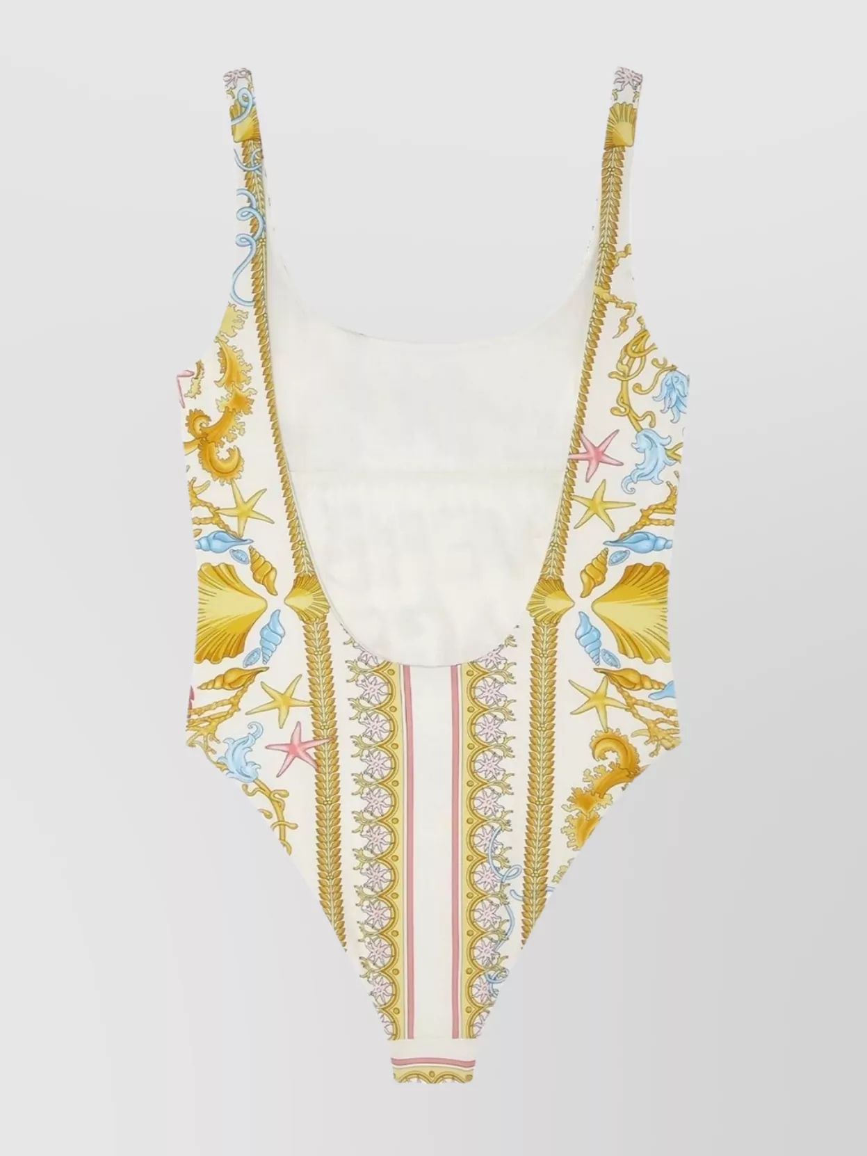Versace Knee Length Swimsuit High-Cut Leg