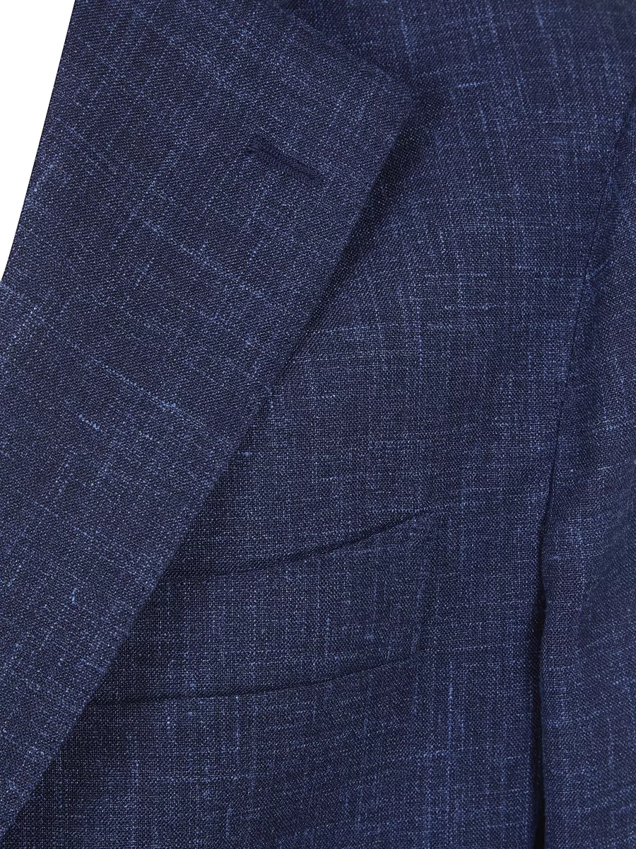 Barba Napoli Virgin Wool Silk Linen Suit Jacket