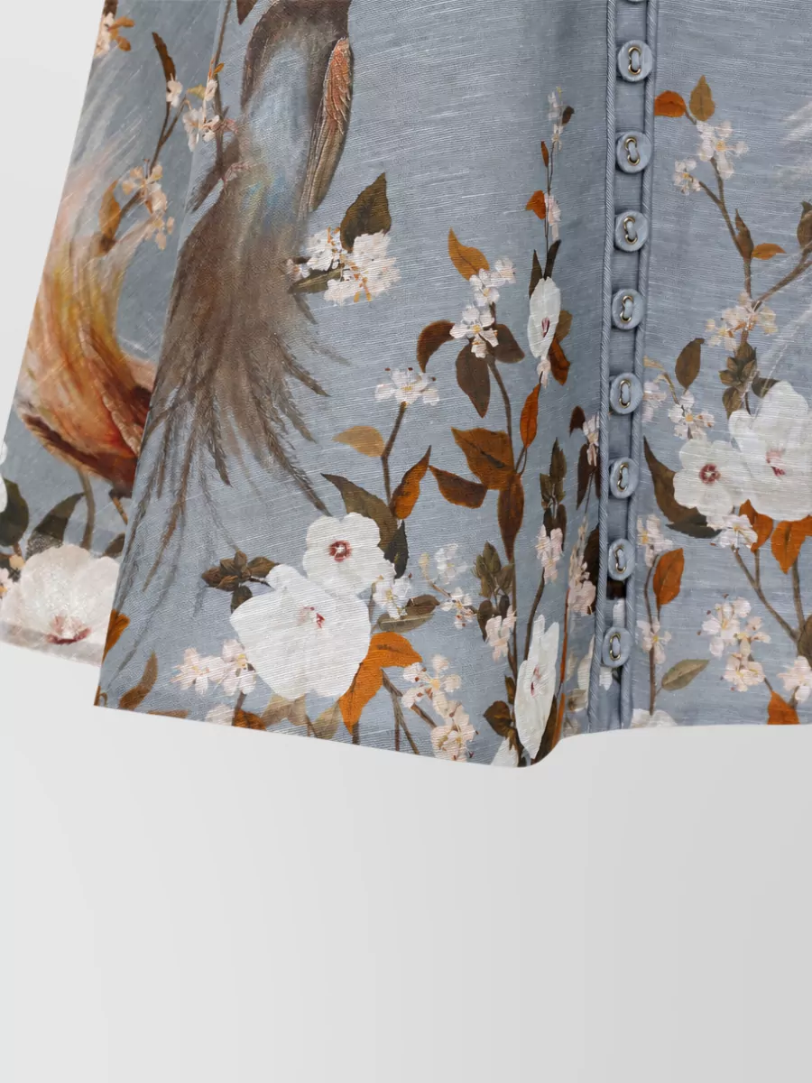 Zimmermann Linen Silk Mini Dress