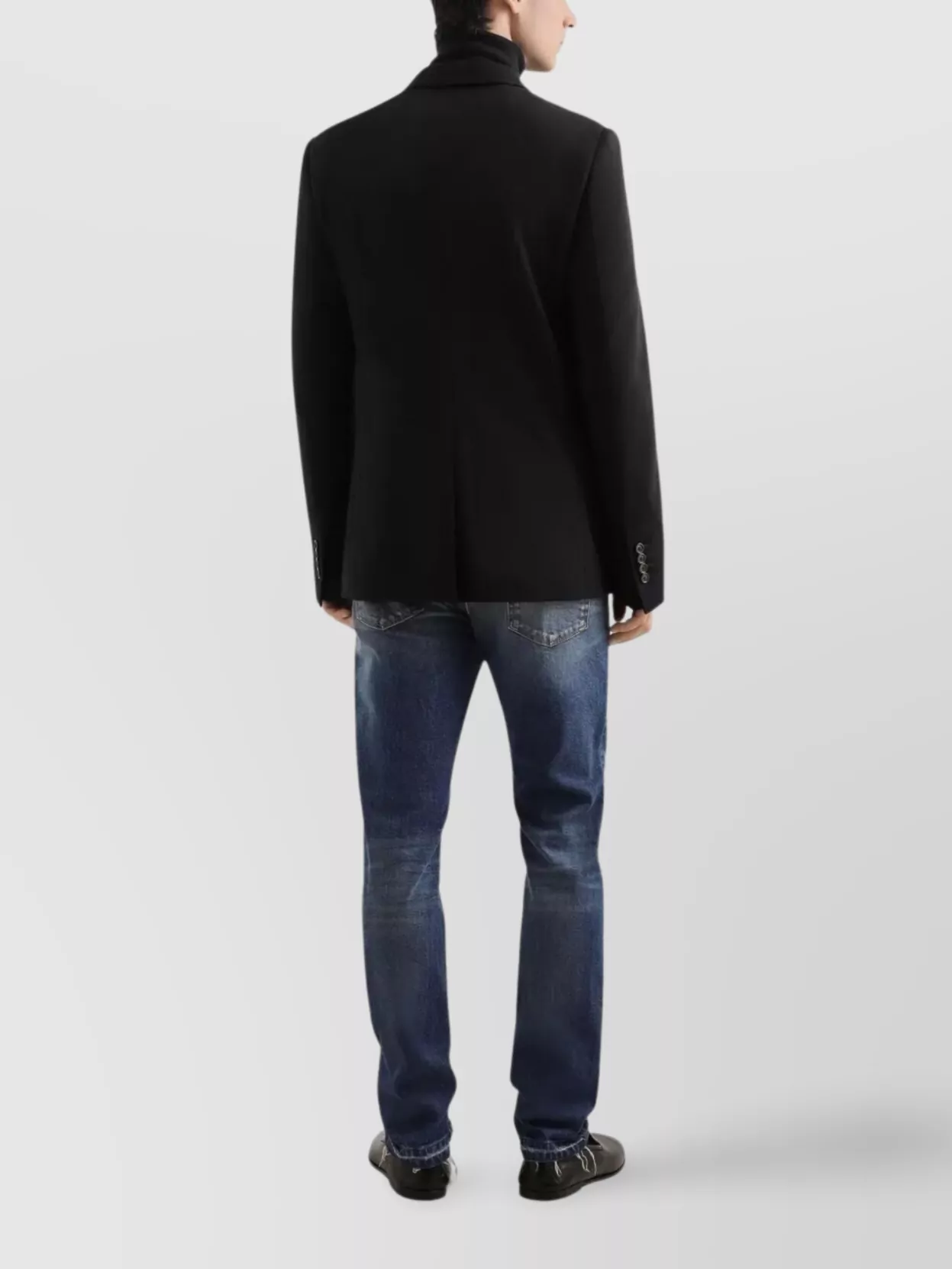 Dolce&Gabbana Double-Breasted Wool Blazer With Chest And Front Pockets