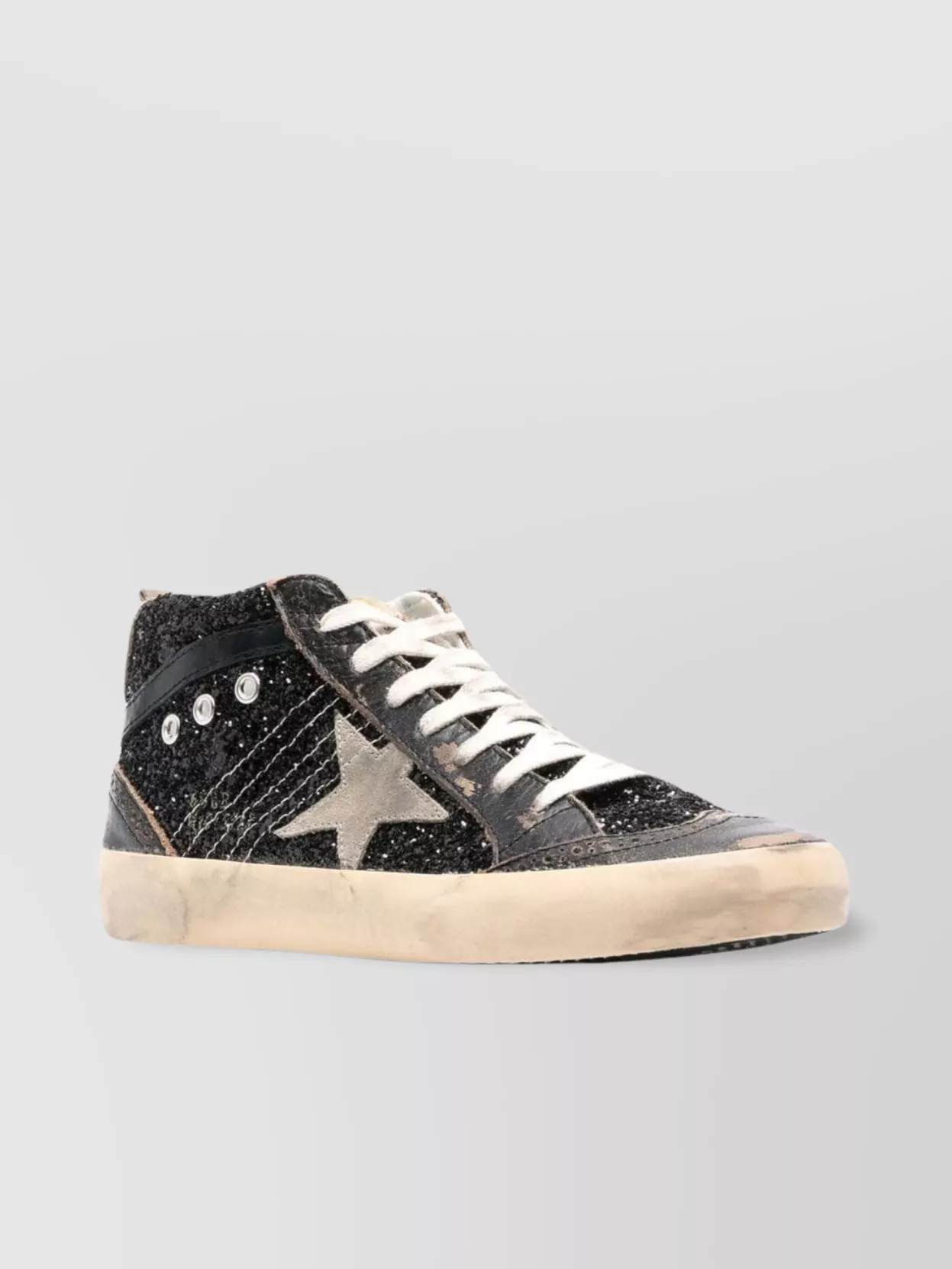 Golden Goose Mid Star Lace-Up Sneakers