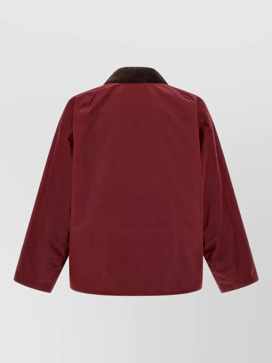 Barbour Waxed Cotton Os Transport Single Breasted Coat