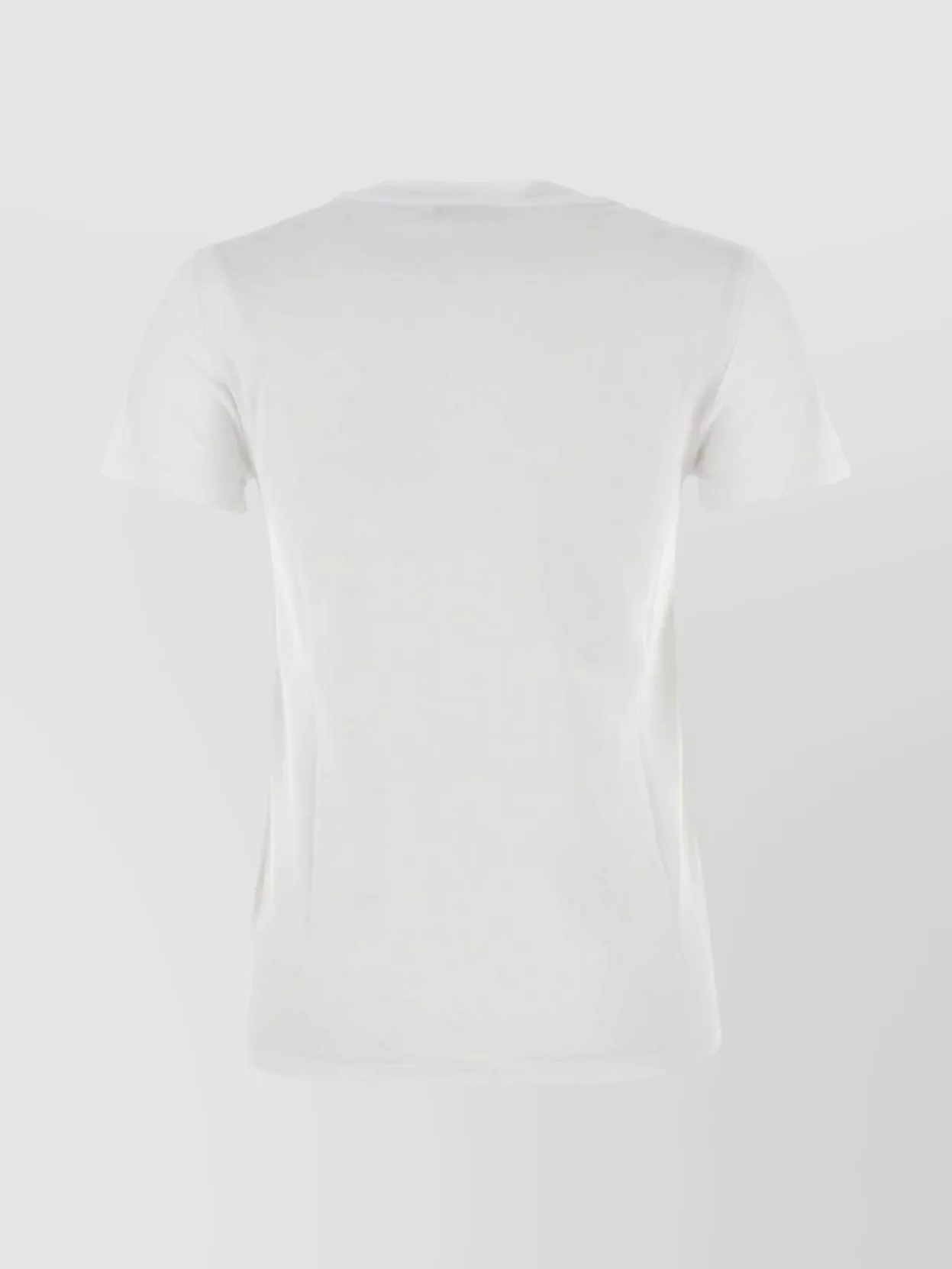 Max Mara Cotton Crew Neck Graphic Print T-shirt In White