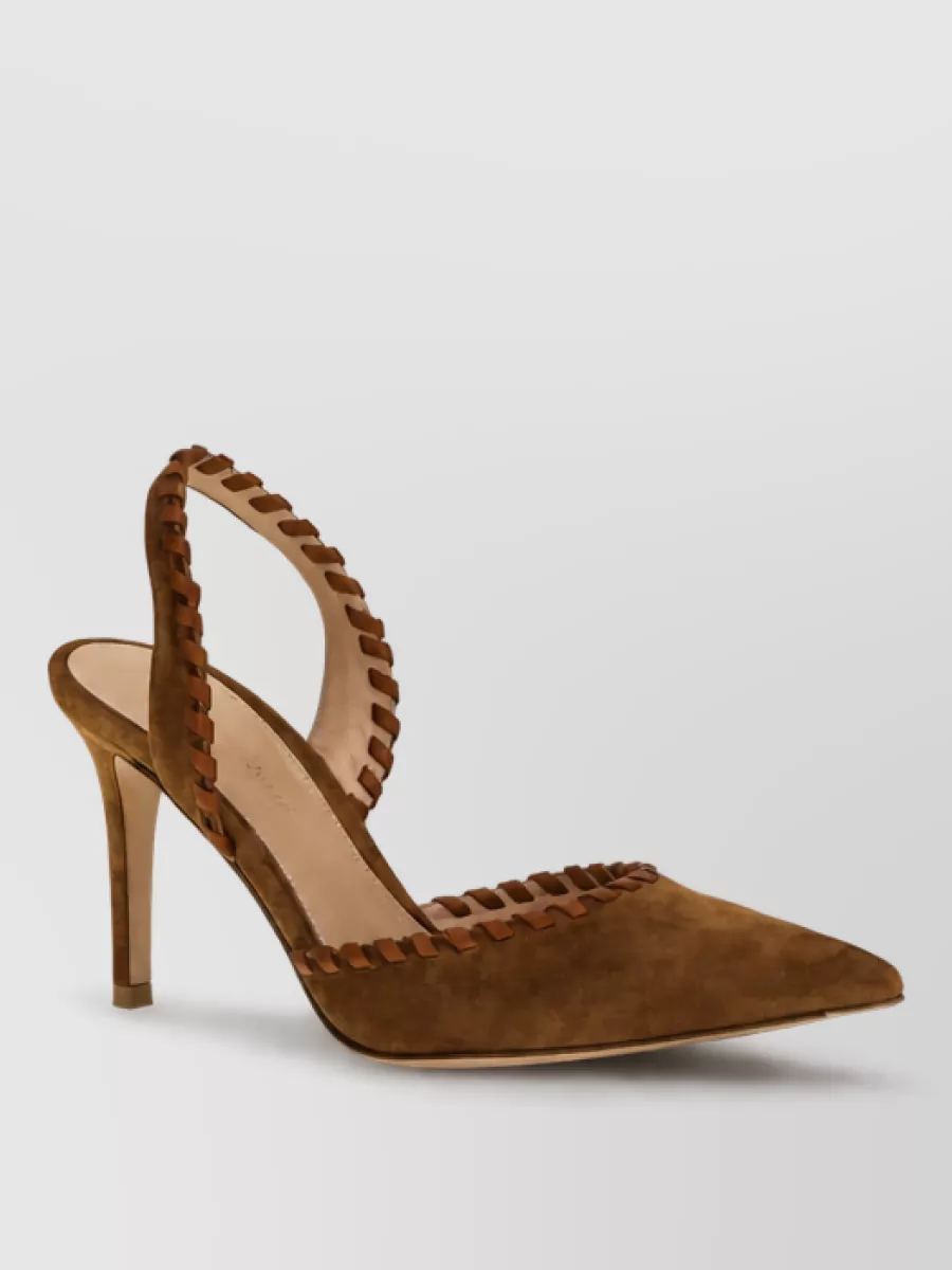 Gianvito Rossi leather high-heel mules