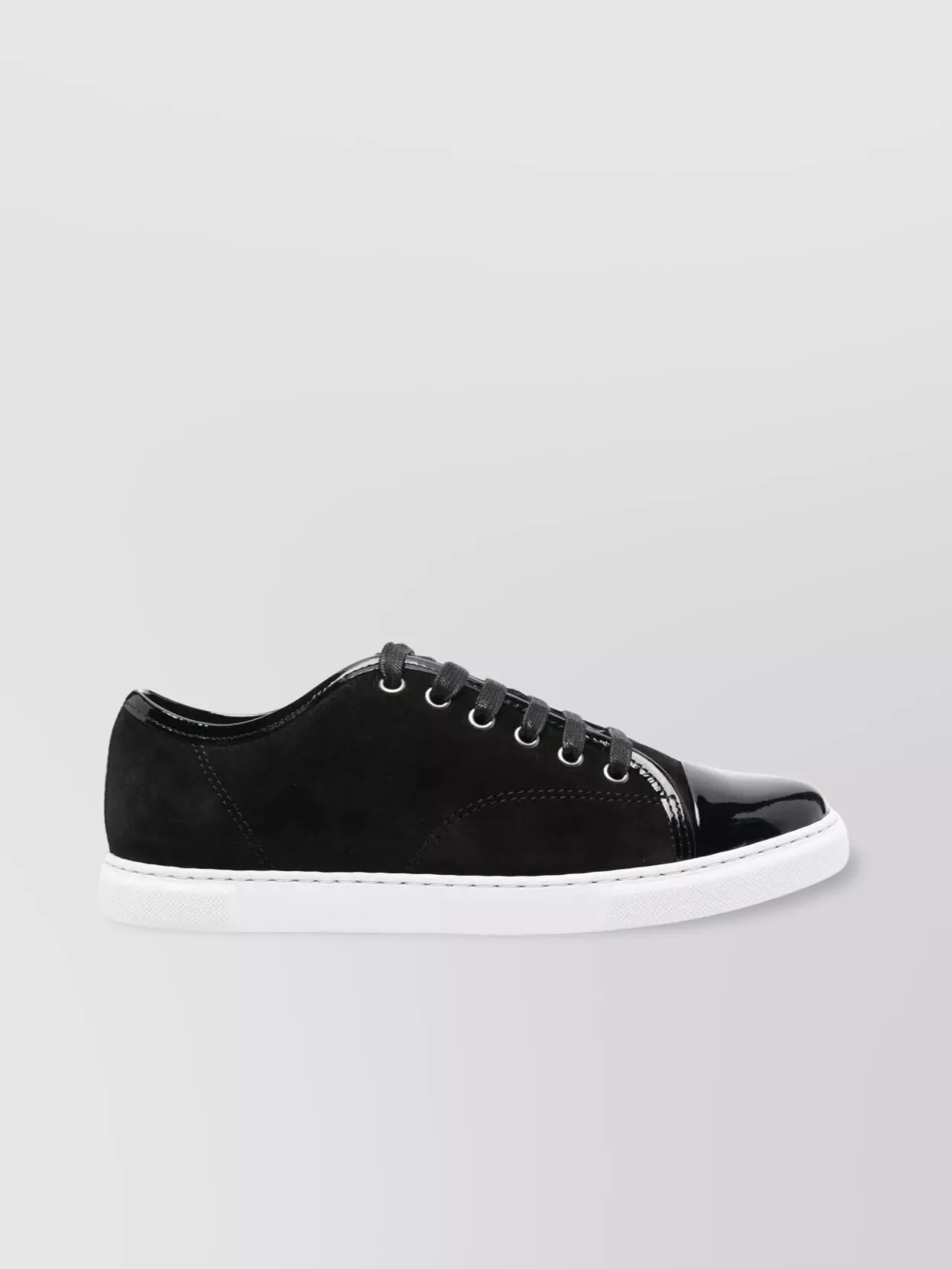 Lanvin Calf Suede Sneakers Metal Eyelet