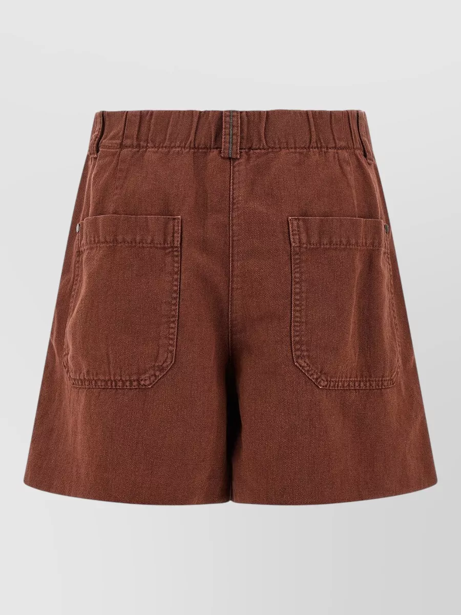 Brunello Cucinelli Cotton Linen Baggy Shorts