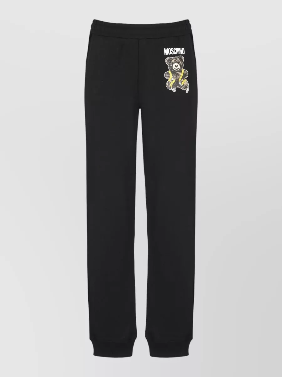 Moschino Cotton straight-leg track pants