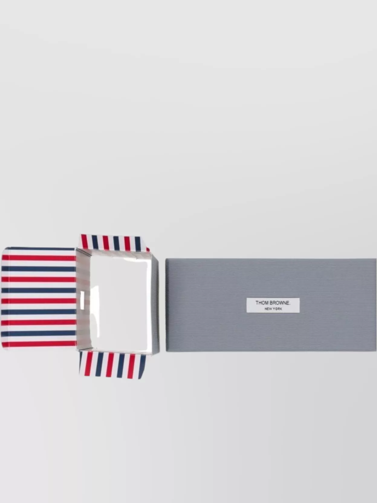 Thom Browne Metal Frame Rectangular Sunglasses Slim Temples