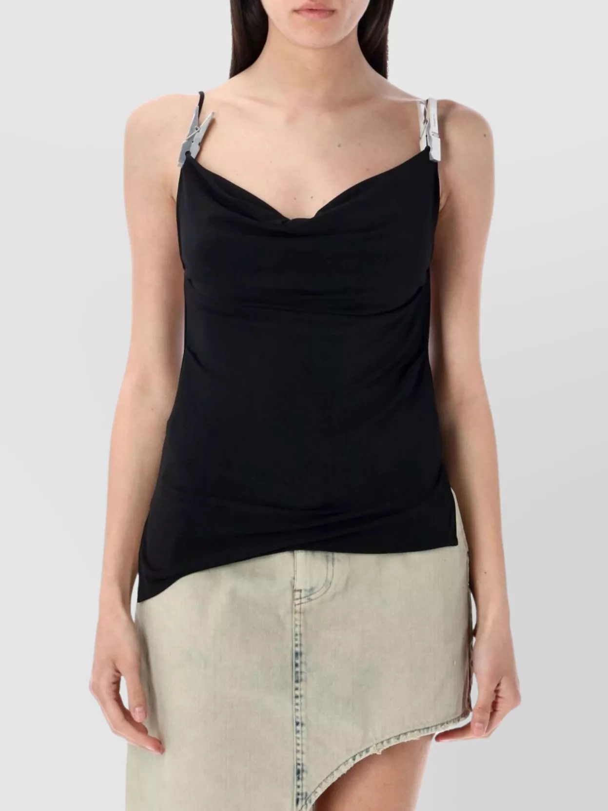 Coperni Sleeveless Draped Backless Top