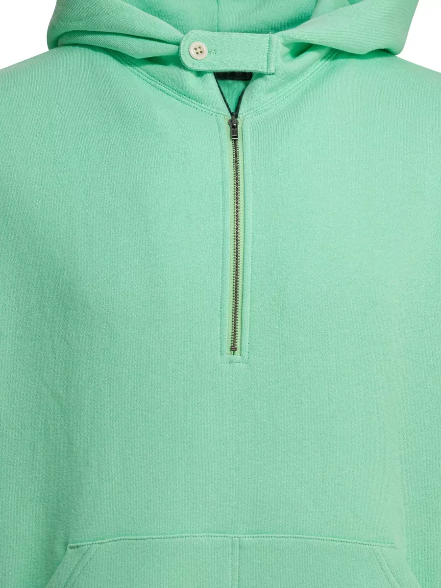 Beams Plus Cotton Half Zip Hoodie