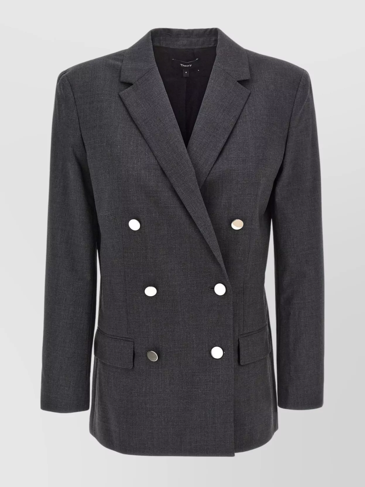 Theory tailored jacket with button detailing and structured shoulders