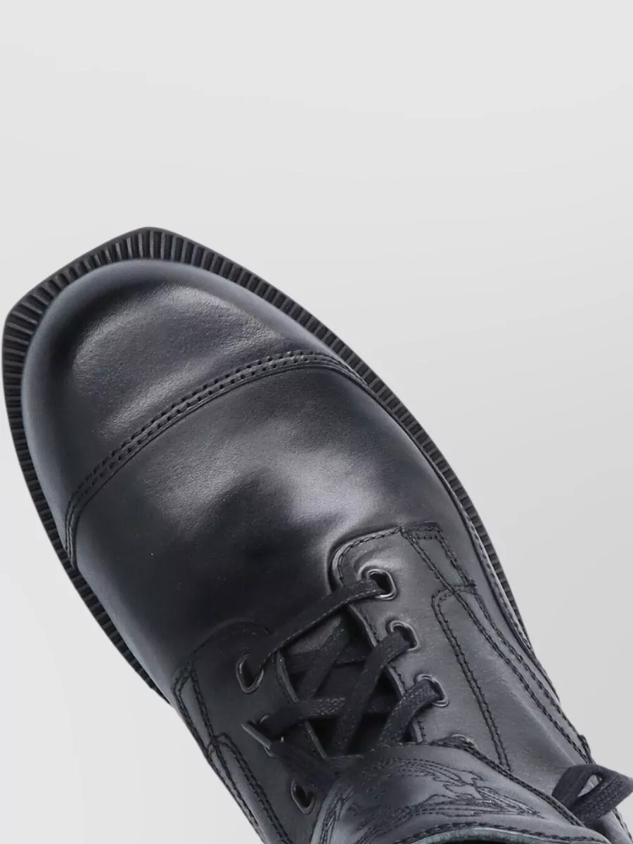 Kiko Kostadinov Leather Ankle Boots