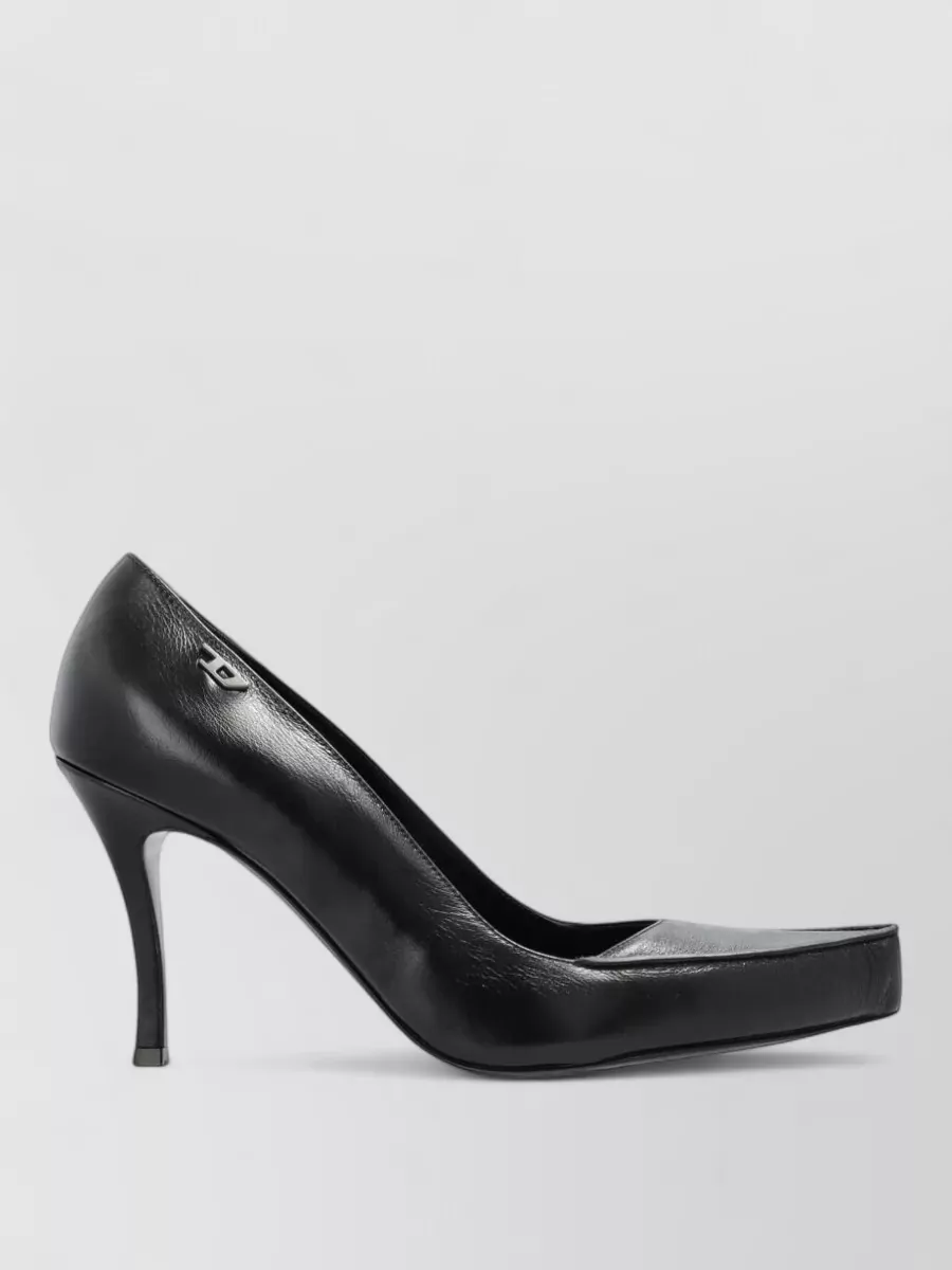 Diesel Leather High-Heel Pumps
