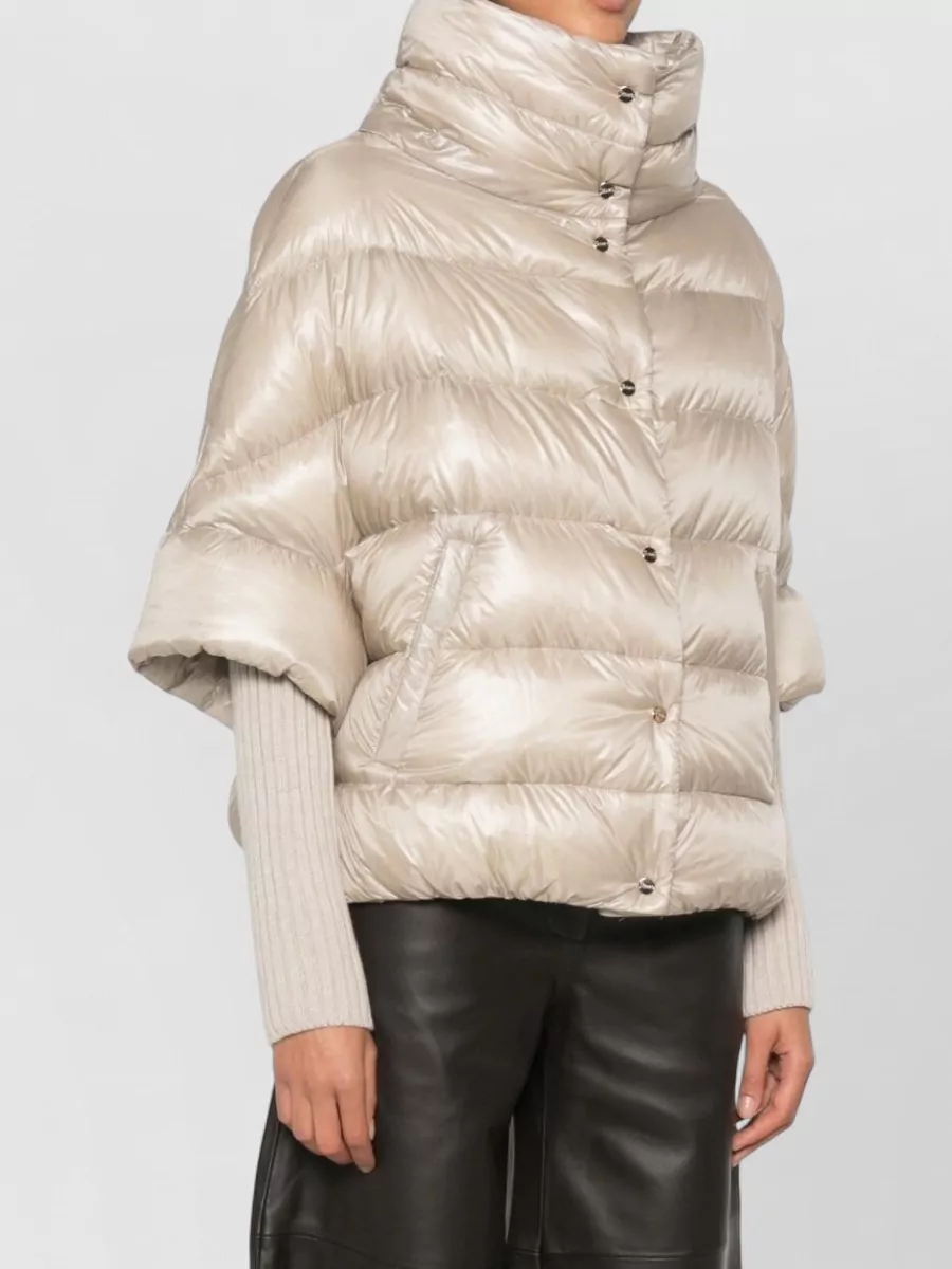 Herno Down Puffer Coat In Neutral