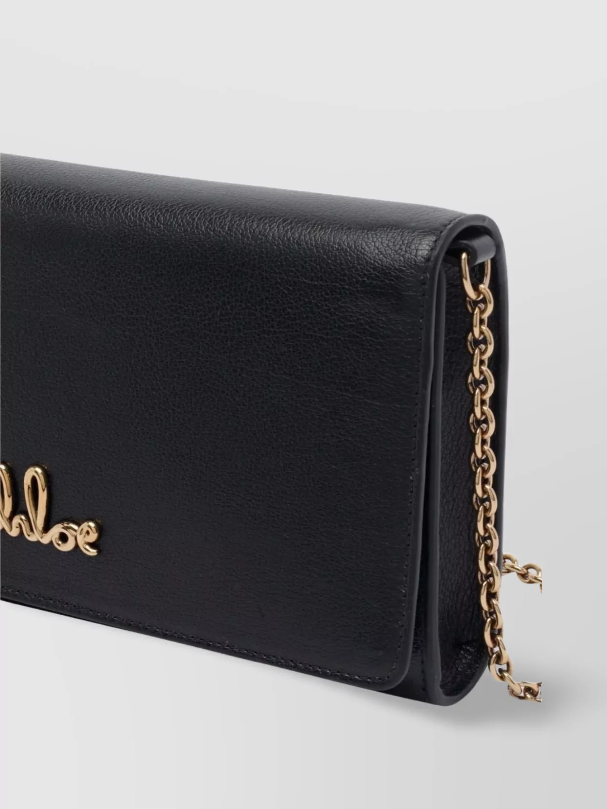 Chloé Leather Clutch With Removable Chain Strap