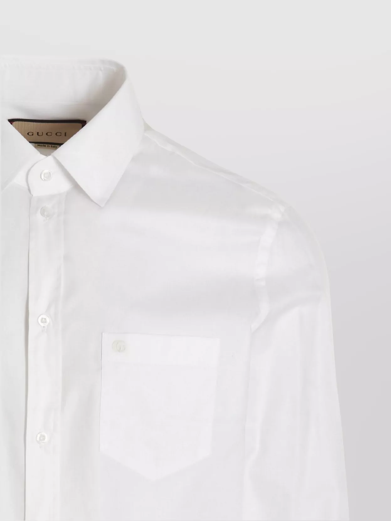 Gucci Logo Shirt Featuring Button-Down Collar