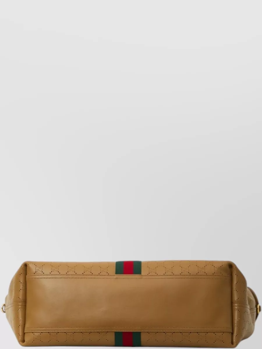 Gucci Giglio Large Leather Tote Bag
