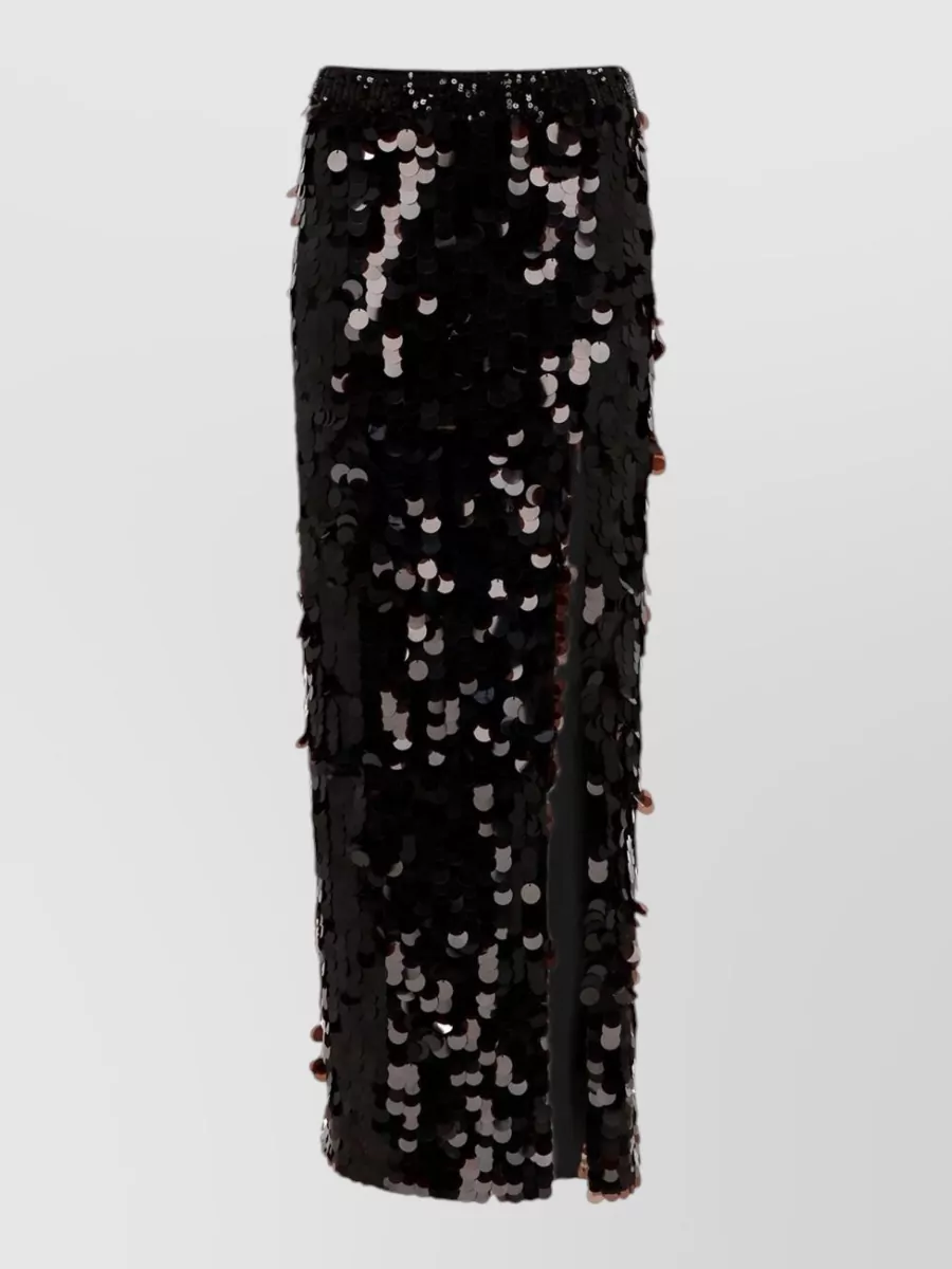 P.a.r.o.s.h. sequin fitted skirt