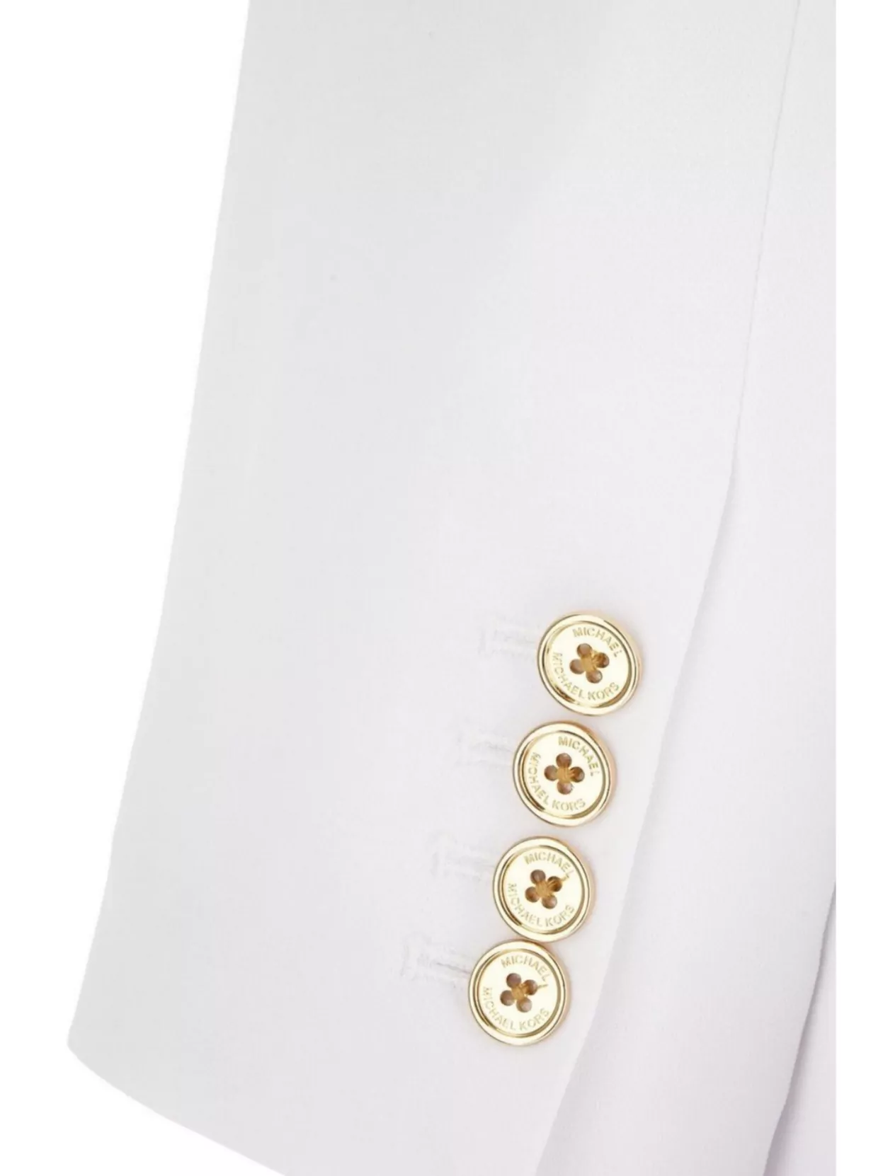 Michael Kors White Triacetate Blend Blazer In White