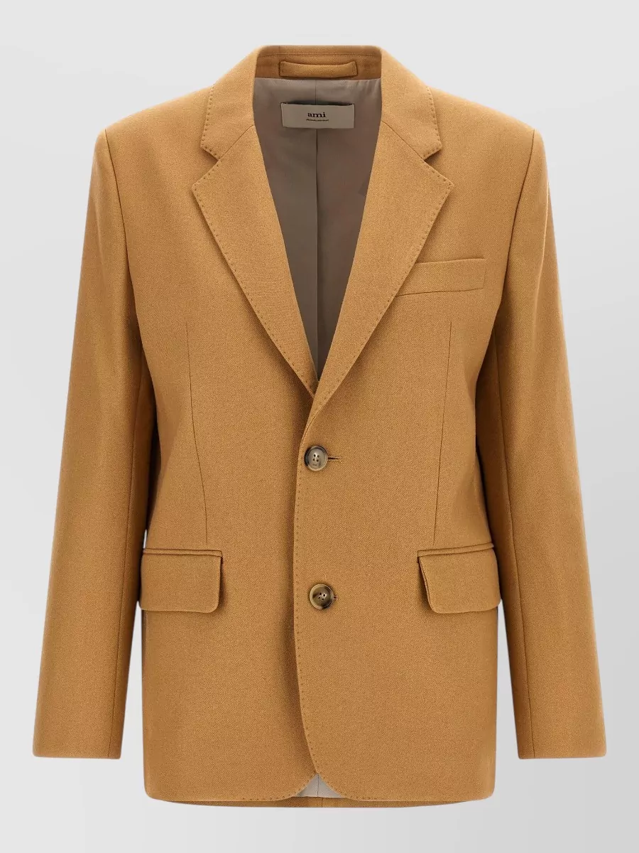 Ami Paris Single-breasted wool blazer