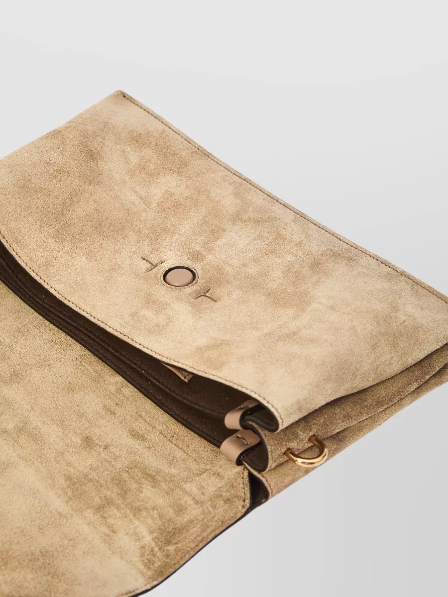 Tod's T Flap Shoulder Bag Top Handle Leather