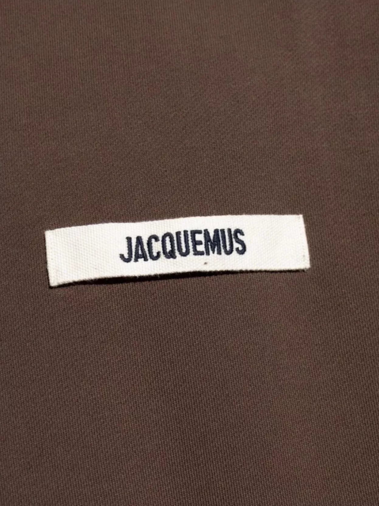 Jacquemus Grosgrain Crewneck Sweatshirt Logo Appliqué
