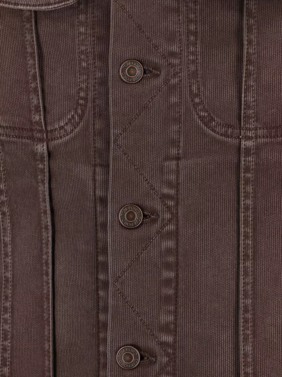 Tom Ford Long Sleeve Jacket Point Collar Design