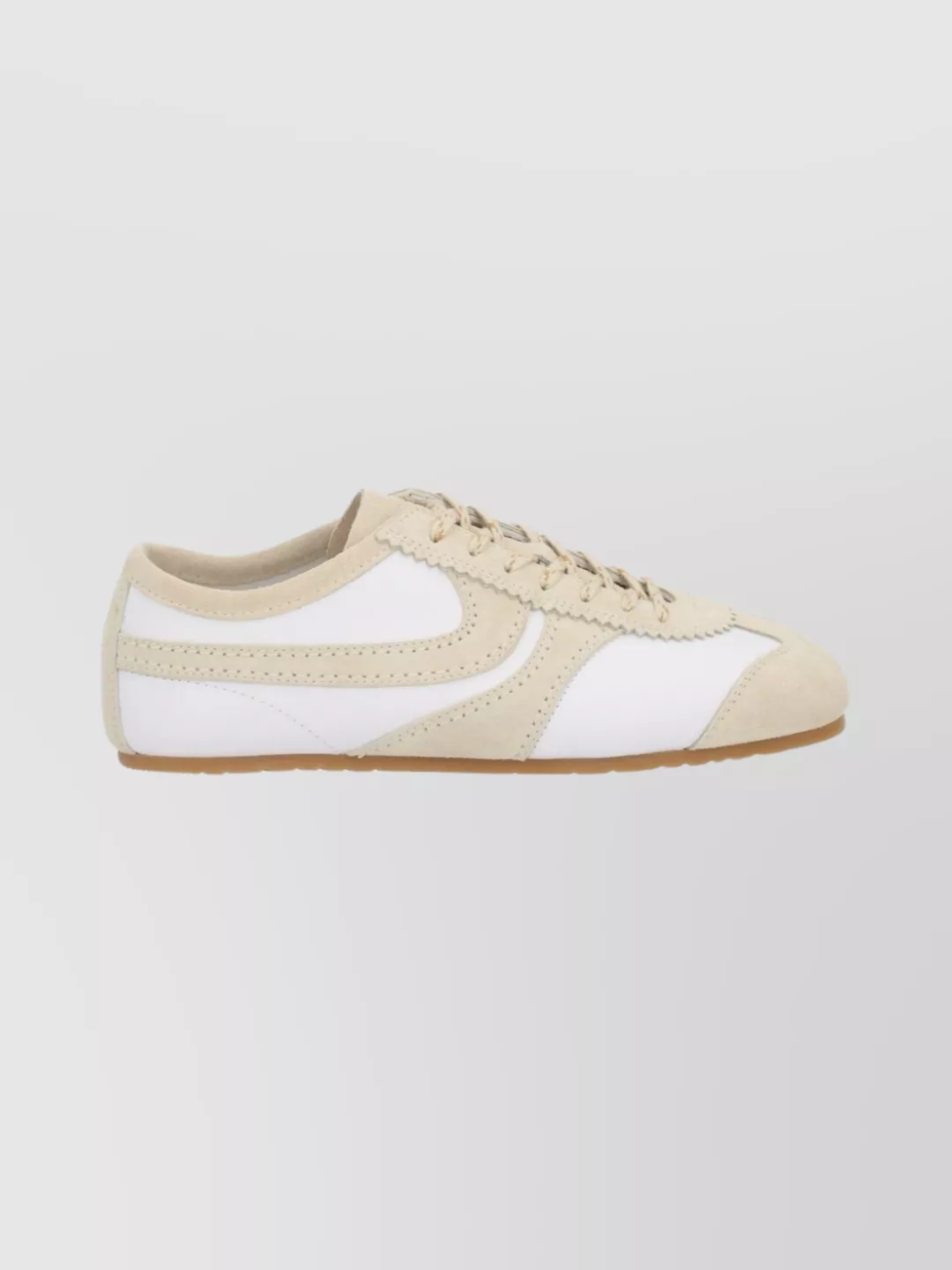 Dries Van Noten Suede Low-Top Sneakers Contrast Stitching
