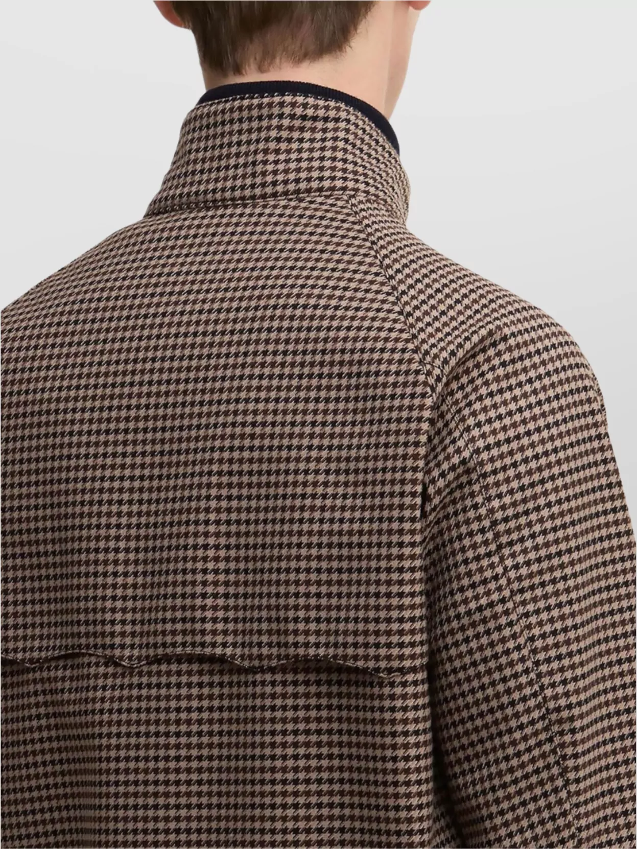 Barbour Houndstooth High Collar Waterproof Jacket