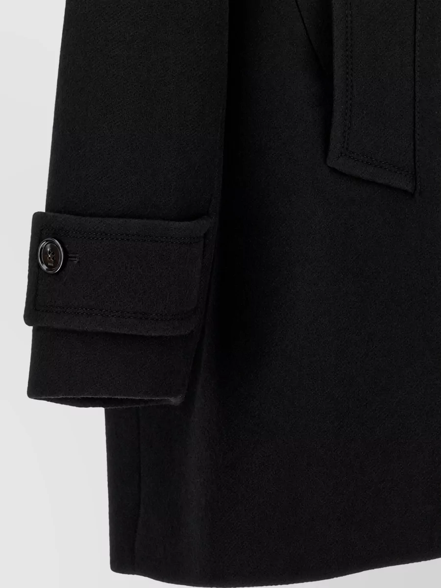 Ami Paris Virgin Wool Double-Breasted Coat
