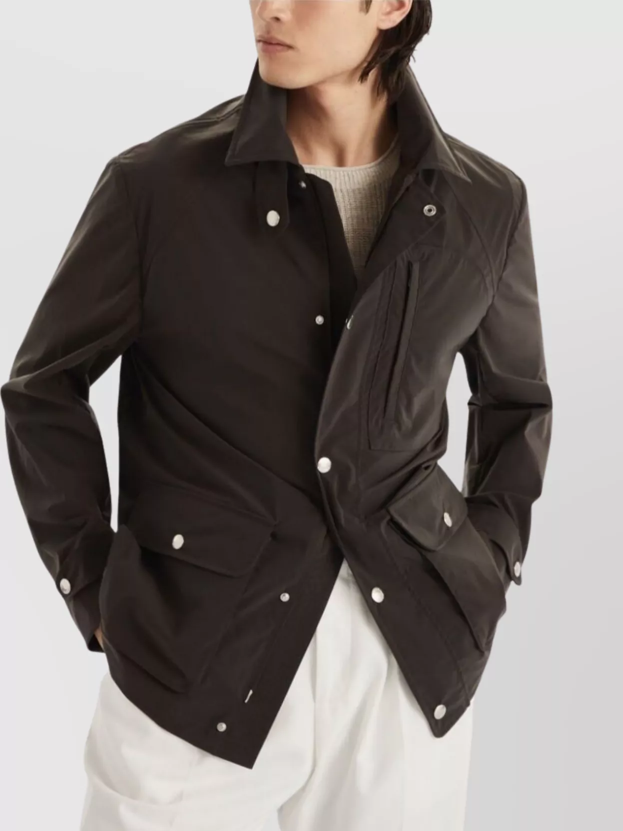 ジャケットその他 BRUNELLO CUCINELLI Water-Resistant cotton blend jacket Brunello Cucinelli Cotton jacket resistant to water | The
