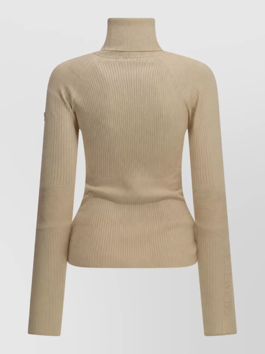Moncler Grenoble Virgin Wool Logo Turtleneck Sweater