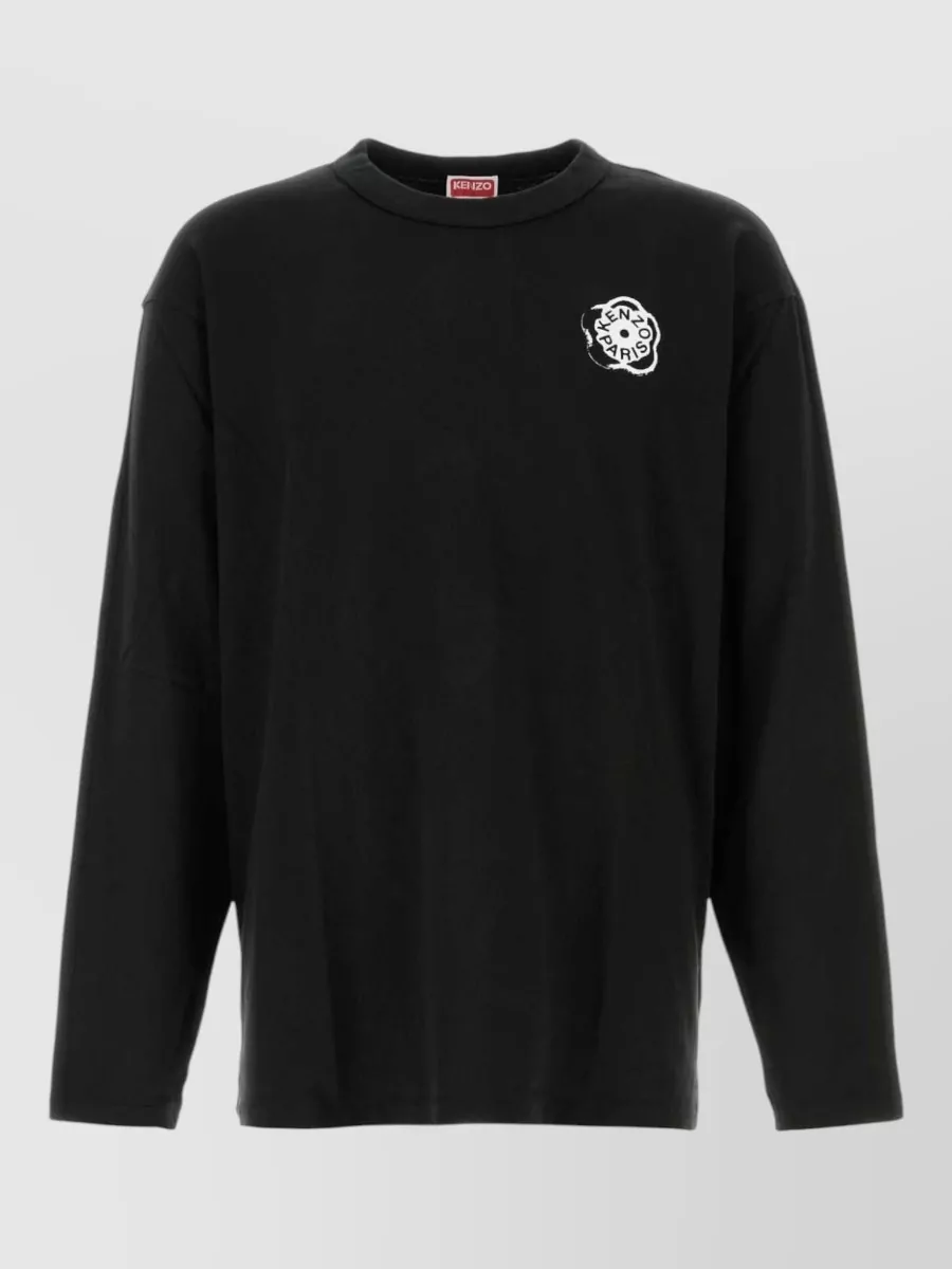 Kenzo Cotton relaxed-fit long-sleeve logo-print t-shirt