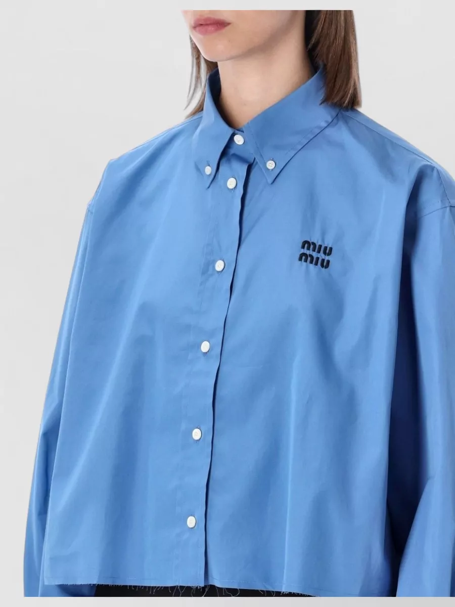 Miu Miu Cotton Cropped Shirt