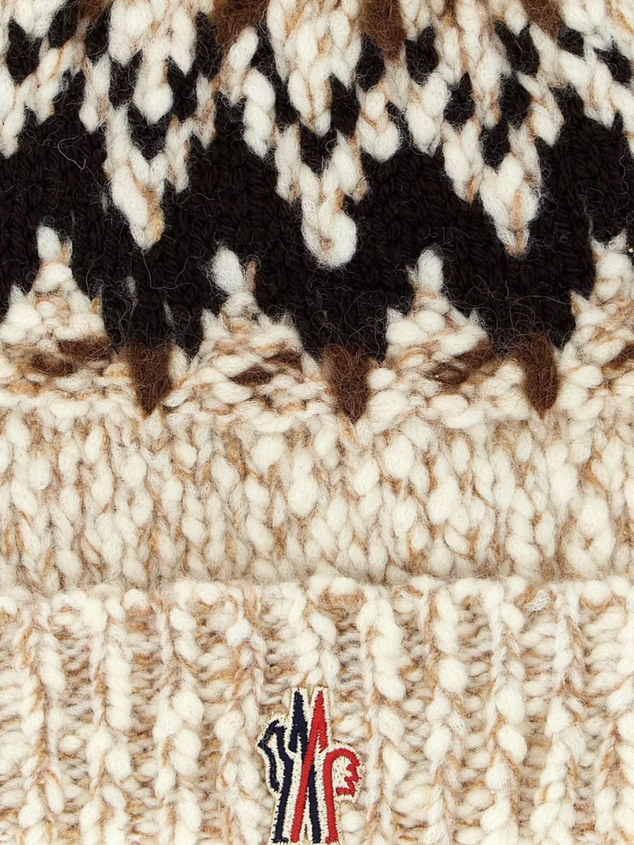 Moncler Grenoble Knit Beanie With Logo Patch Design