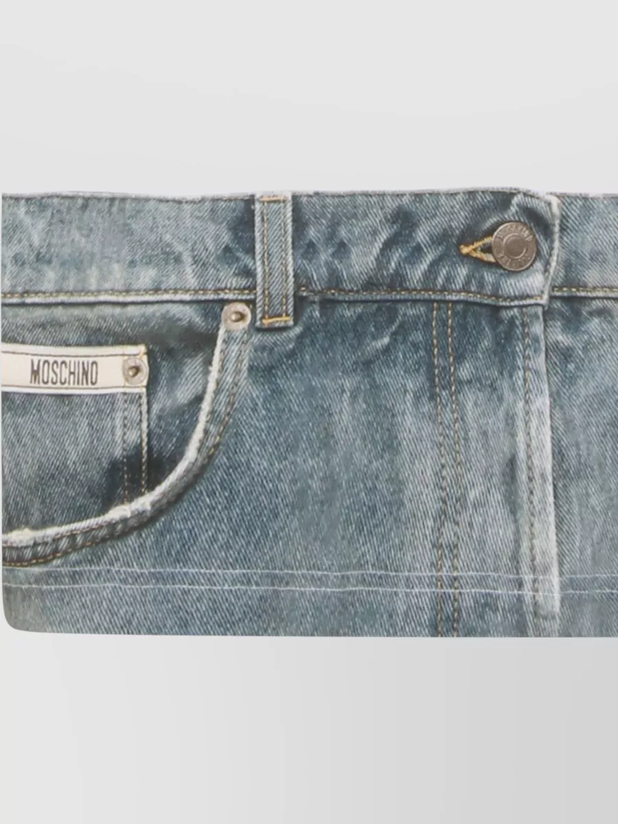 Moschino Crew Neck Graphic Print Short Sleeve T-Shirt