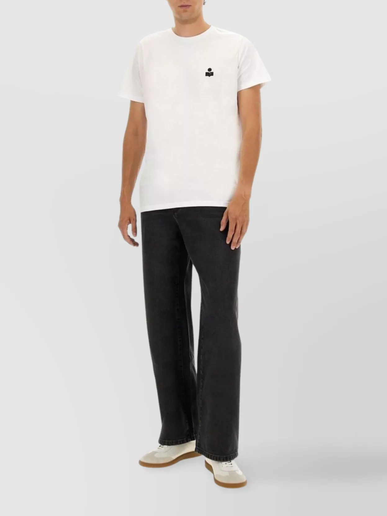 Isabel Marant Five-pocket Belt Loop Stitched Trousers In Blue