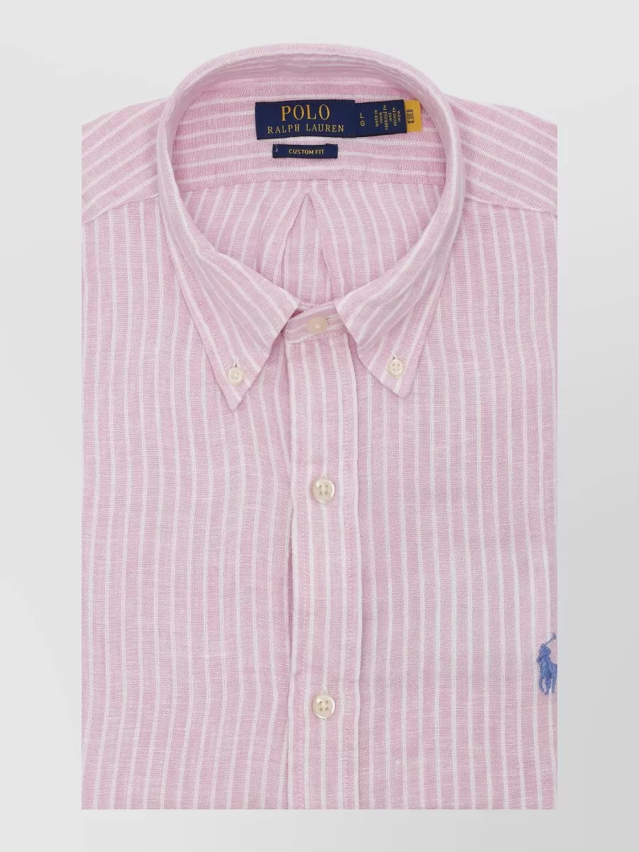 Ralph Lauren striped linen long-sleeve shirt