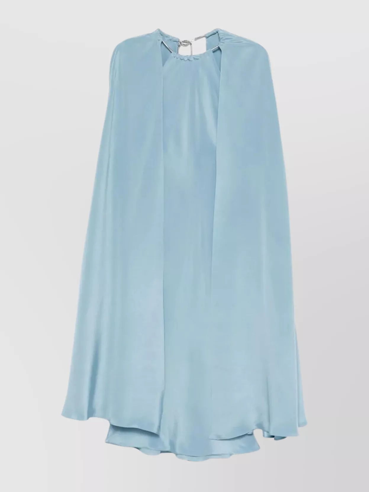 Max Mara Silk crepe de chine dress with cape | The Fashion