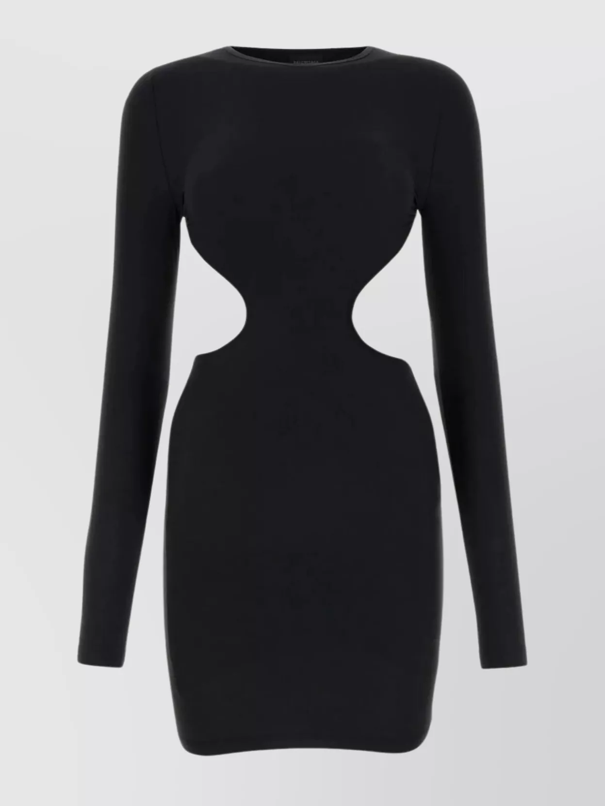 Shop Balenciaga Sculpted Stretch Nylon Mini Dress