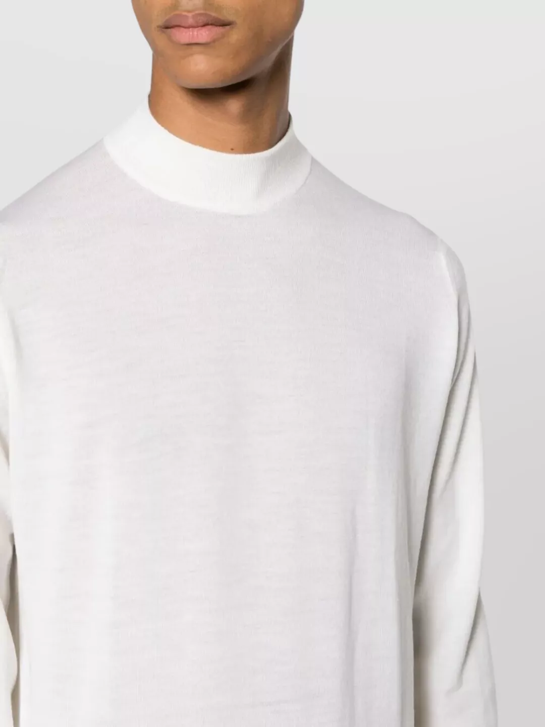 John Smedley High Neck Long Sleeve Knit Top