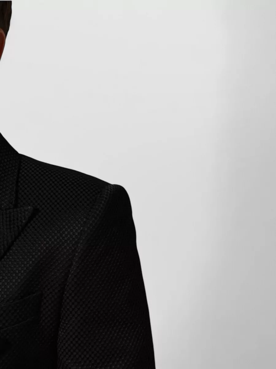 Dolce&Gabbana Silk Blend Double Breasted Blazer